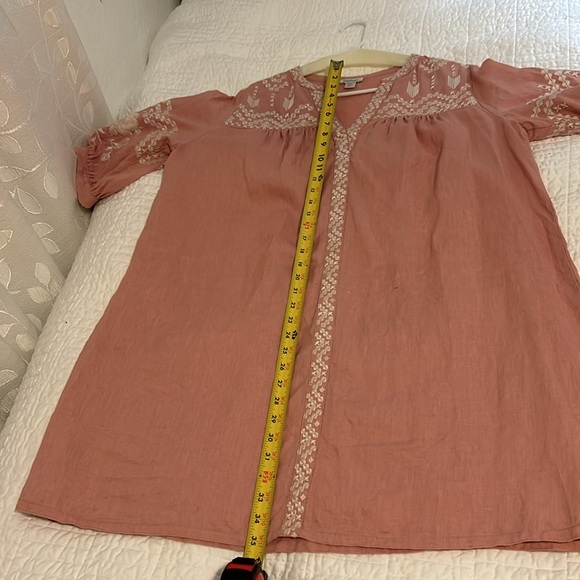 Sundance Amina Beauty Dress Floral Aztec Embroidered Linen Dress - Picture 15 of 16